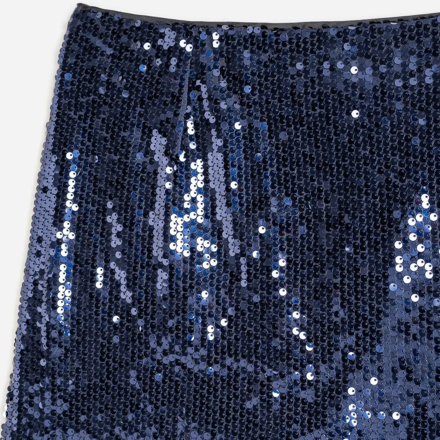 Texto Jupes^Mini jupe marine en sequins BLEU