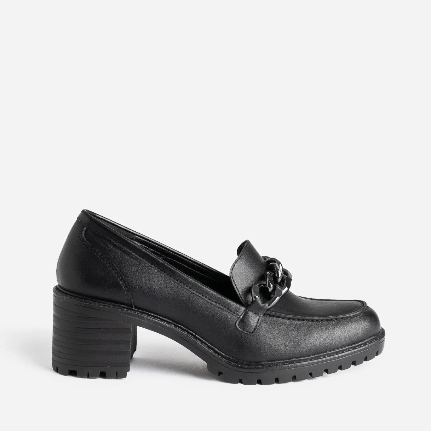 Texto Escarpins^Mocassin à talon NOIR