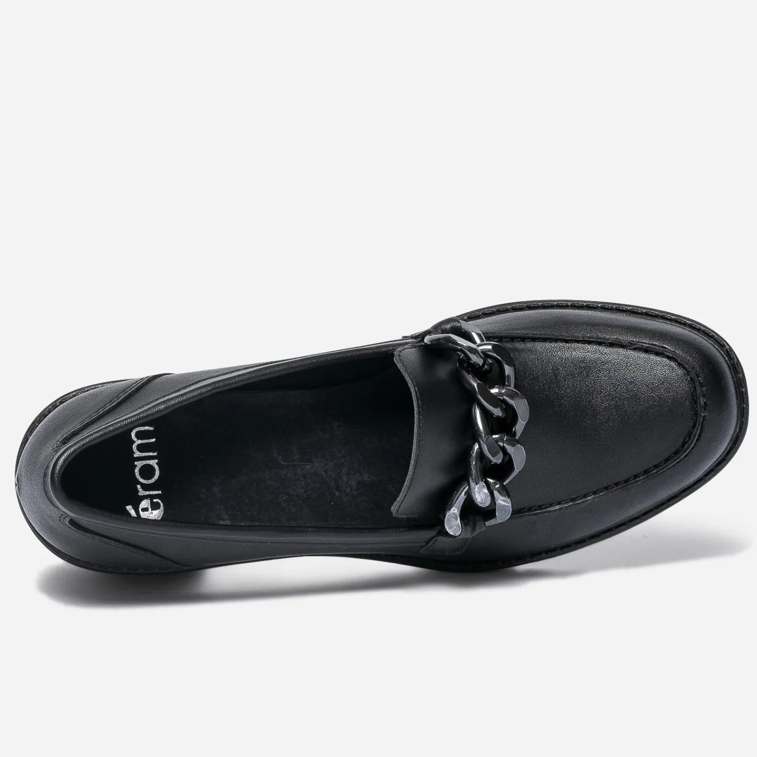 Texto Escarpins^Mocassin à talon NOIR