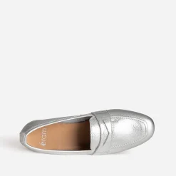 Eram Mocassins/Slippers^Mocassin métallisé cuir ARGENT