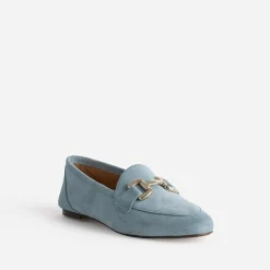 Eram Mocassins/Slippers^Mocassin baby blue en cuir velours BLEU