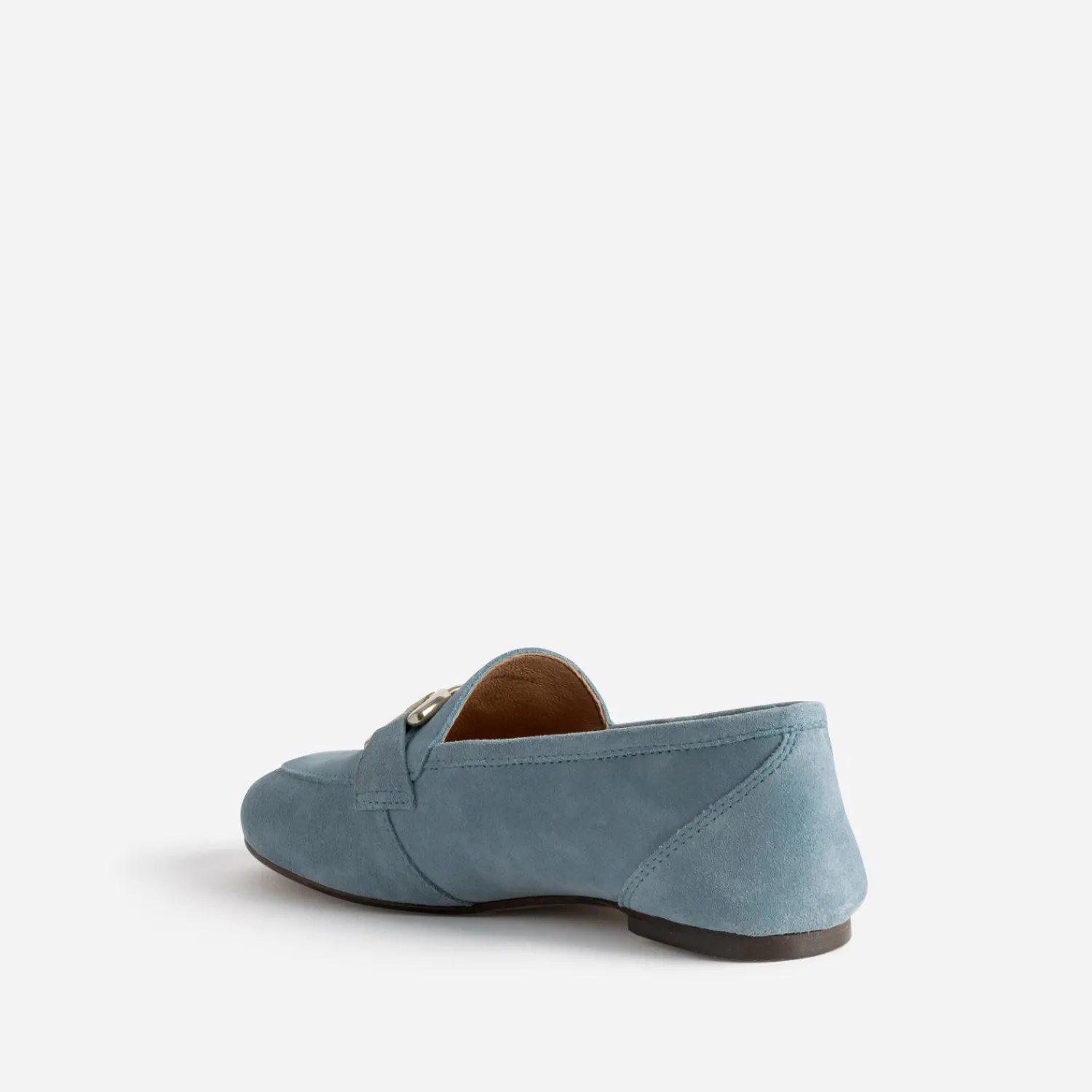 Eram Mocassins/Slippers^Mocassin baby blue en cuir velours BLEU