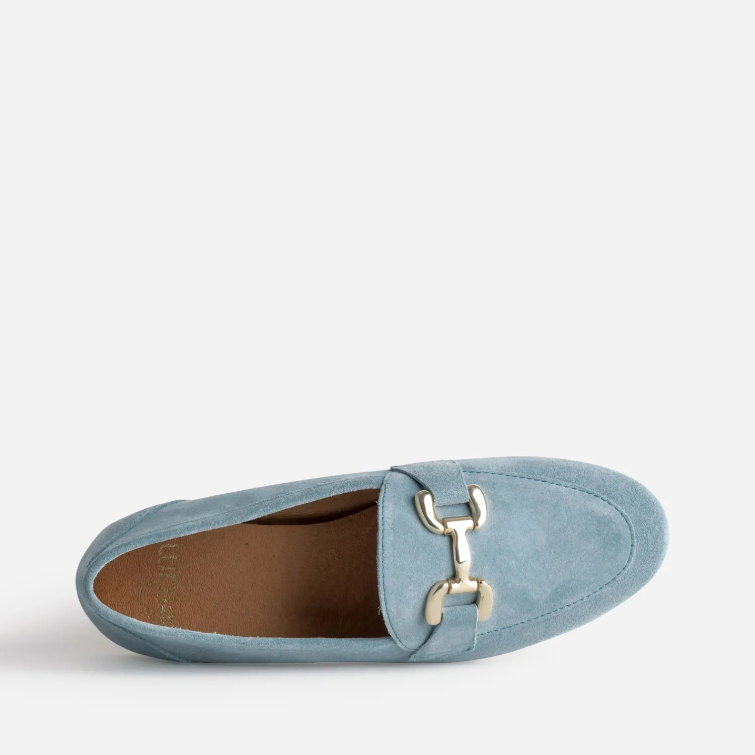 Eram Mocassins/Slippers^Mocassin baby blue en cuir velours BLEU