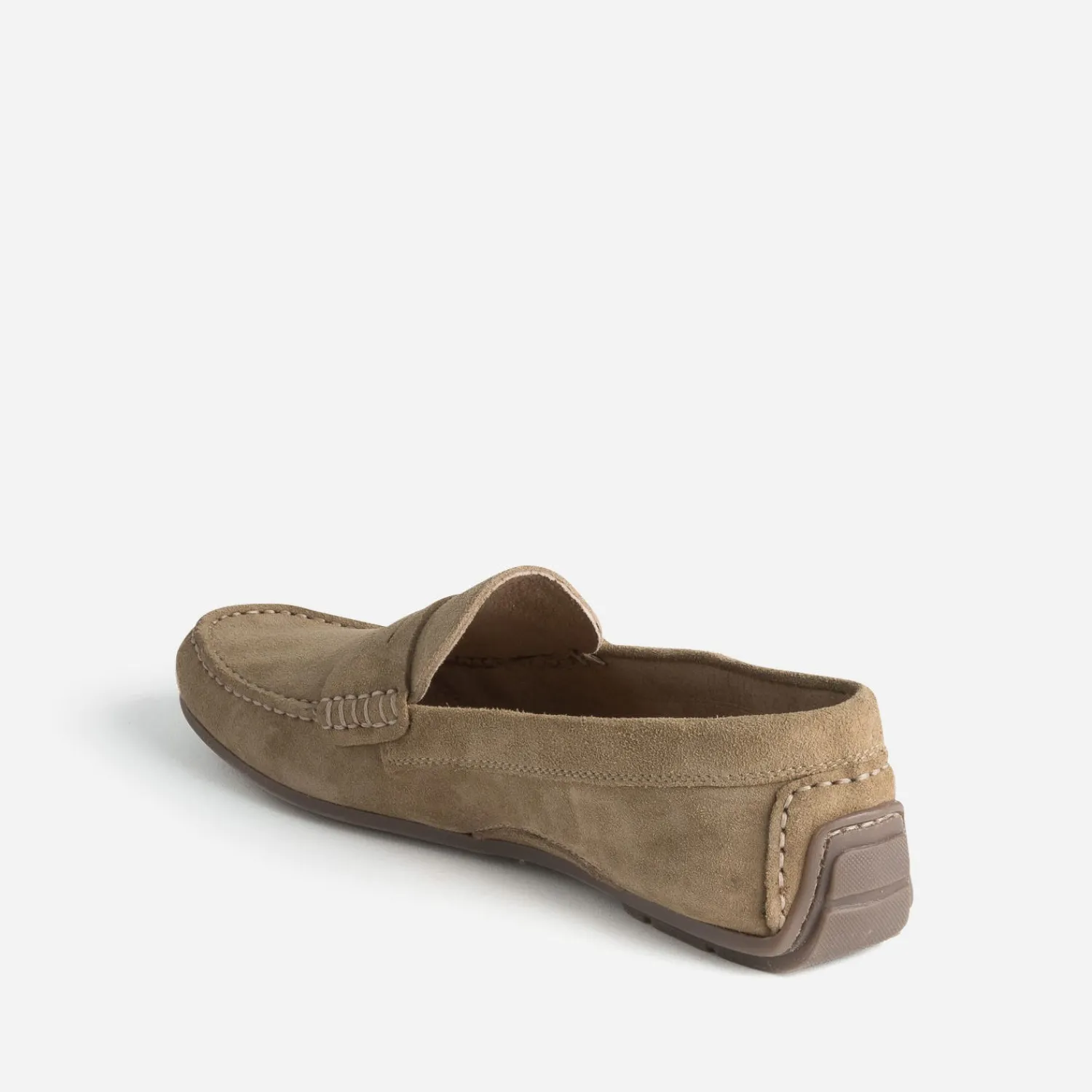 Eram Mocassins^Mocassin éco-conçu en cuir velours BEIGE