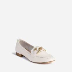 Eram Mocassins/Slippers^Mocassin beige éco-conçu en cuir ECRU