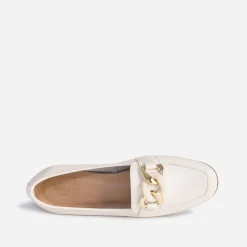 Eram Mocassins/Slippers^Mocassin beige éco-conçu en cuir ECRU