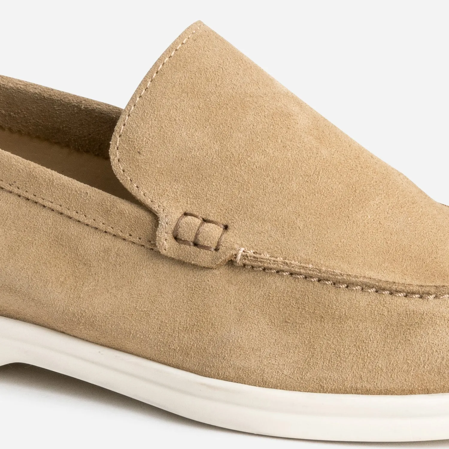 Eram Mocassins^Mocassin cuir velours BEIGE