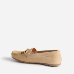Eram Mocassins/Slippers^Mocassin cuir velours petit nœud BEIGE