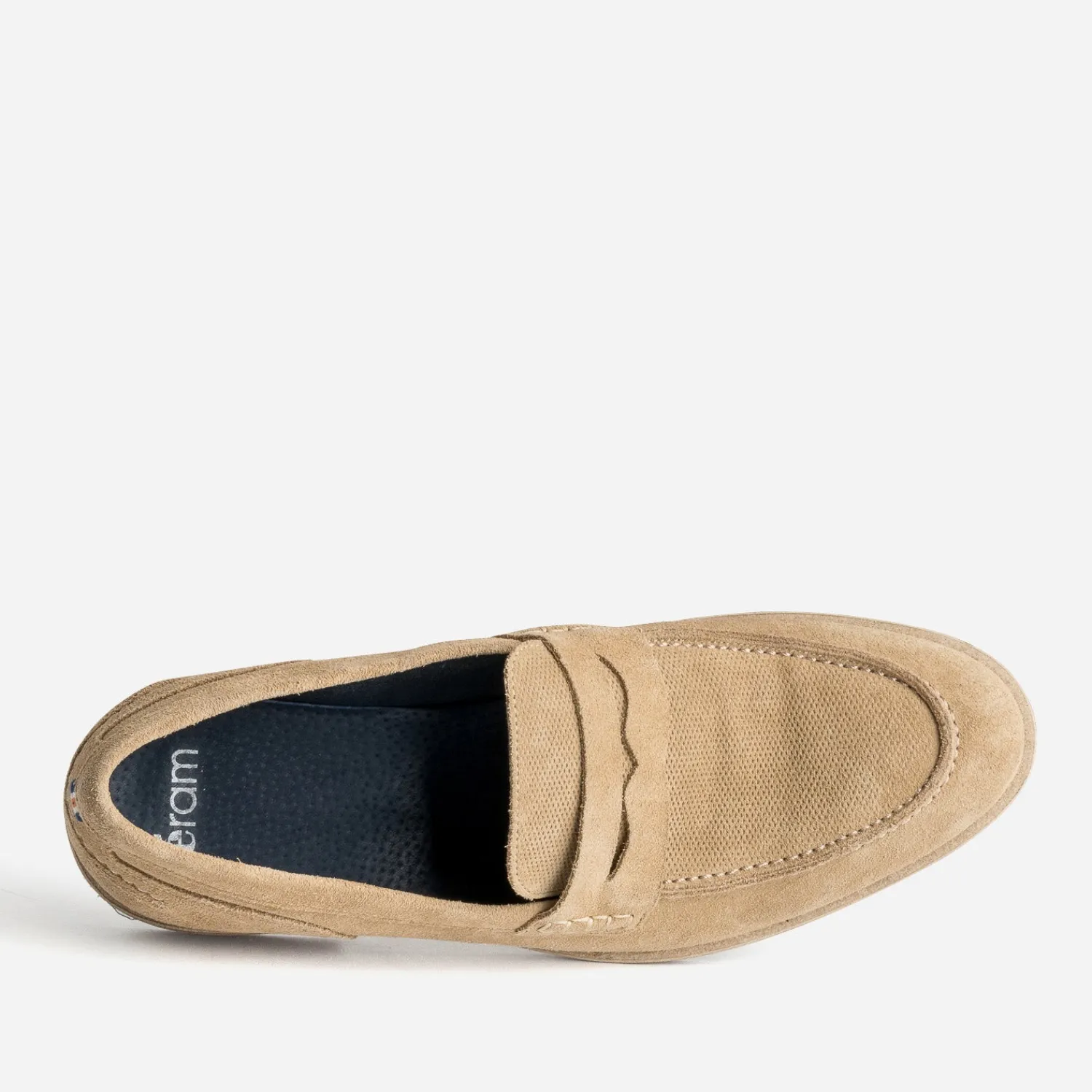 Eram Mocassins^Mocassin cuir velours éco-conçu BEIGE