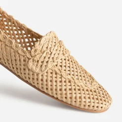Eram Mocassins/Slippers^Mocassin tressage ajouré BEIGE