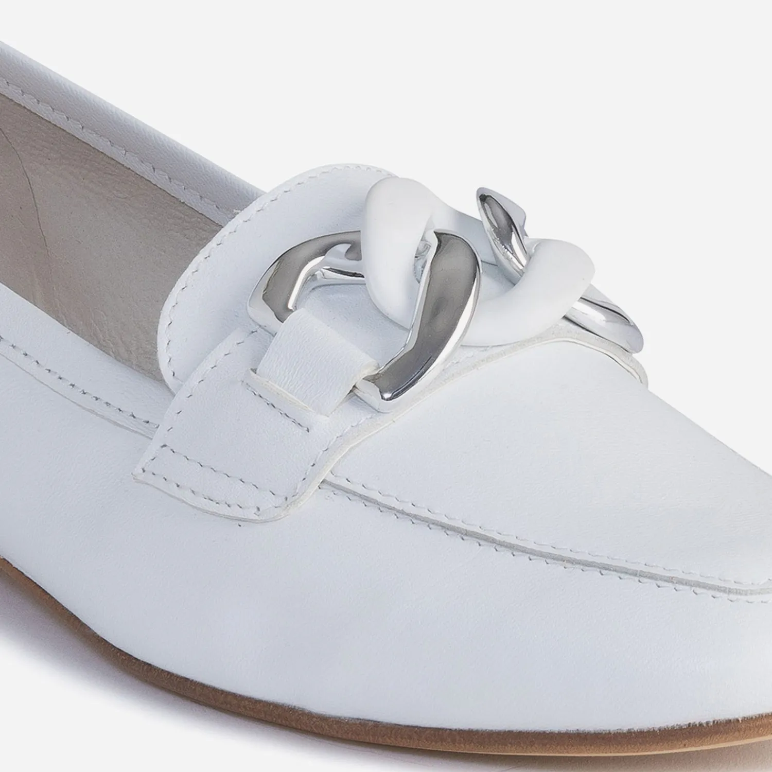 Eram Mocassins/Slippers^Mocassin éco-conçu en cuir BLANC