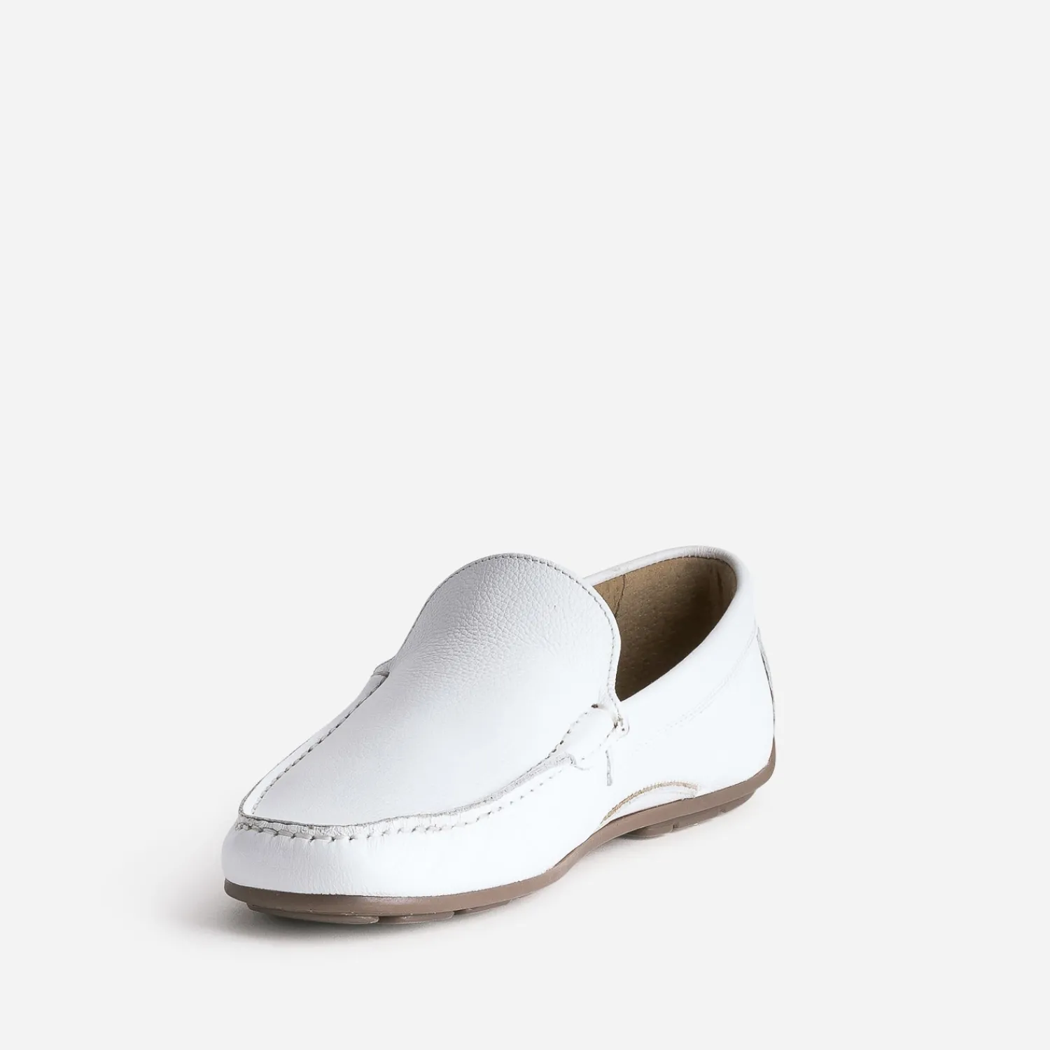Eram Mocassins^Mocassin en cuir BLANC