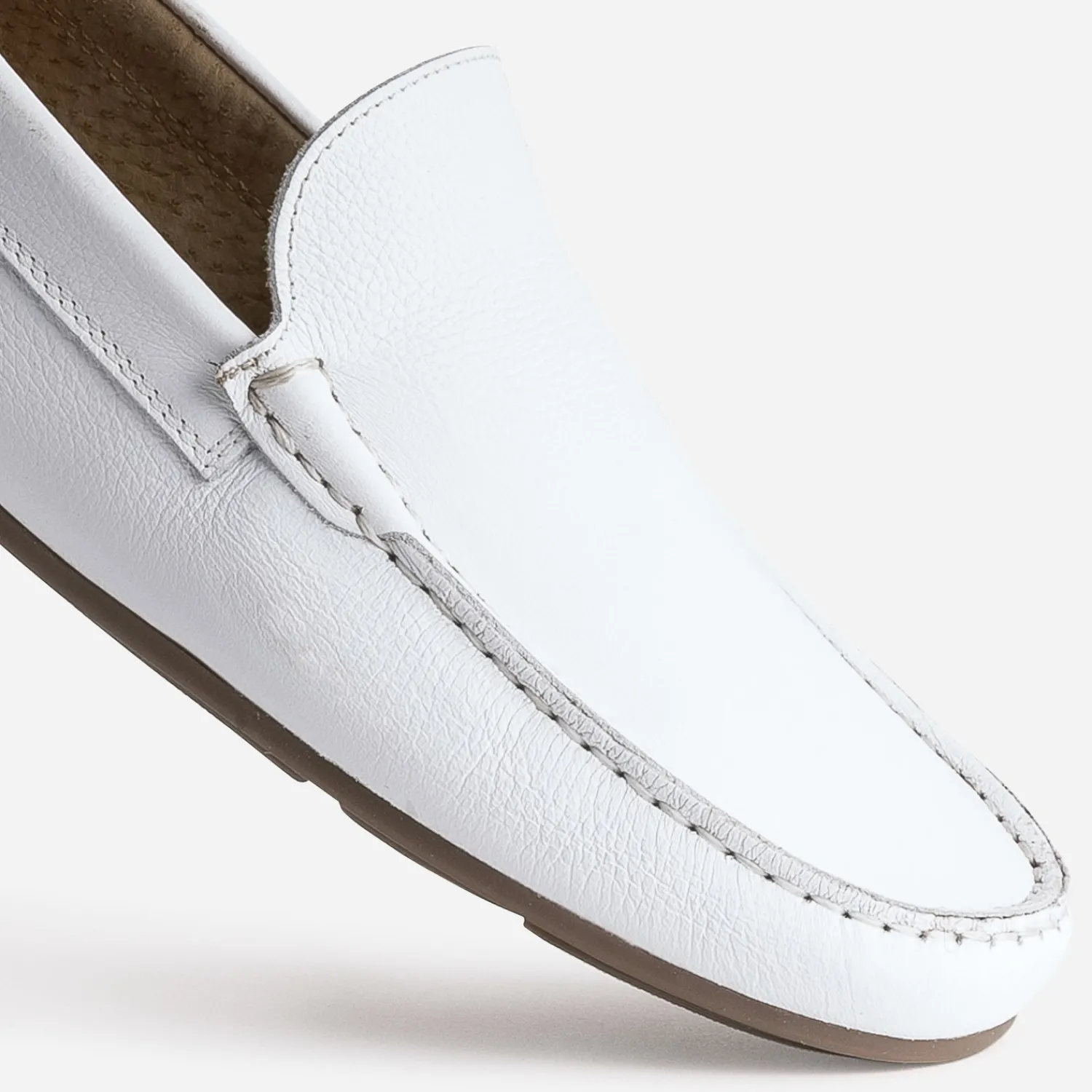 Eram Mocassins^Mocassin en cuir BLANC