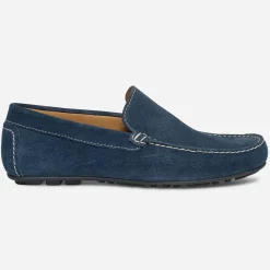 Eram Mocassins^Mocassin en cuir velours BLEU