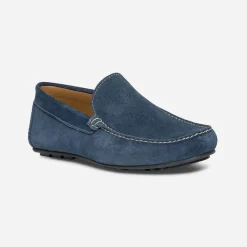 Eram Mocassins^Mocassin en cuir velours BLEU