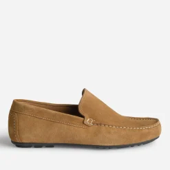 Eram Mocassins^Mocassin camel en cuir velours COGNAC