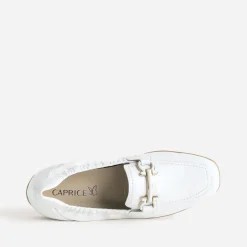 Caprice Mocassins/Slippers^Mocassin nacré cuir BLANC