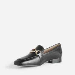 Caprice Mocassins/Slippers^Mocassin en cuir NOIR