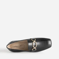 Caprice Mocassins/Slippers^Mocassin en cuir NOIR