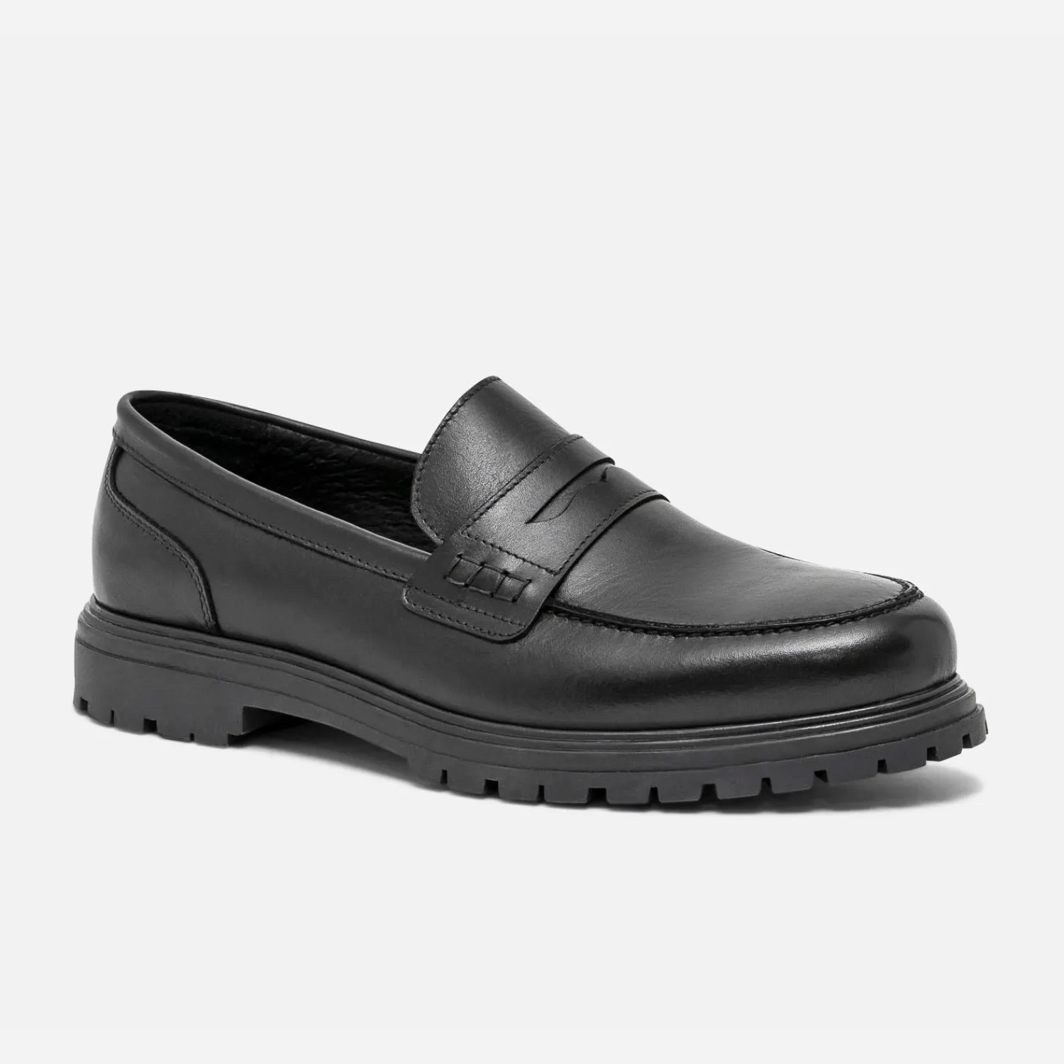 Eram Mocassins|Chaussures De Ville^Mocassin éco-conçu en cuir NOIR