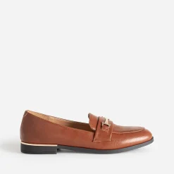 Eram Mocassins/Slippers^Mocassin cognac détails dorés MARRON