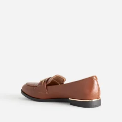 Eram Mocassins/Slippers^Mocassin cognac détails dorés MARRON