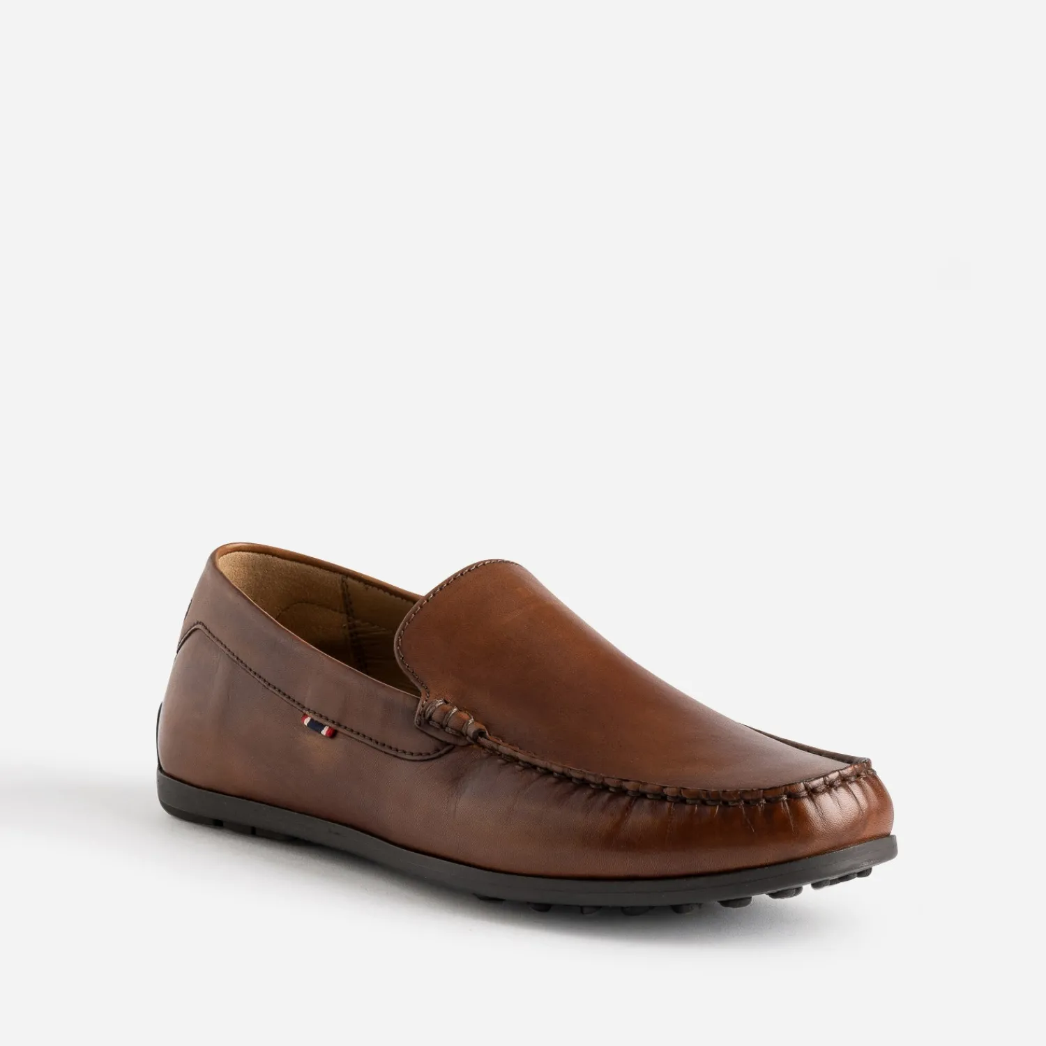 Eram Mocassins^Mocassin en cuir COGNAC