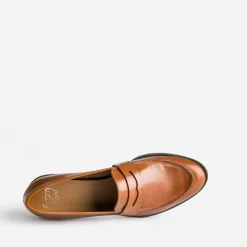 Eram Flex Mocassins/Slippers^Mocassin en cuir CAMEL