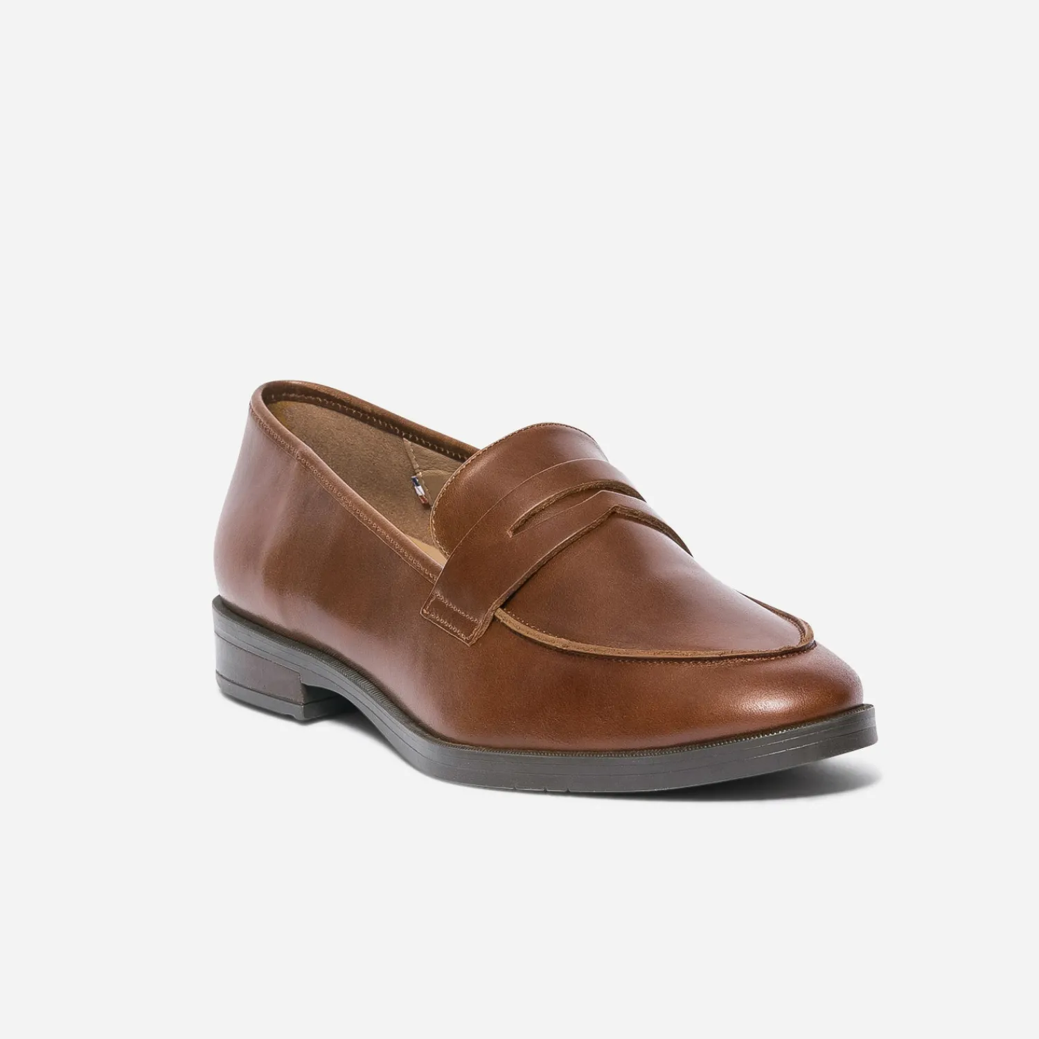 Eram Flex Mocassins/Slippers^Mocassin en cuir verni COGNAC