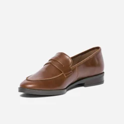 Eram Flex Mocassins/Slippers^Mocassin en cuir verni COGNAC