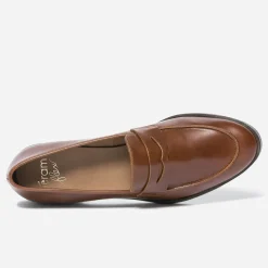 Eram Flex Mocassins/Slippers^Mocassin en cuir verni COGNAC