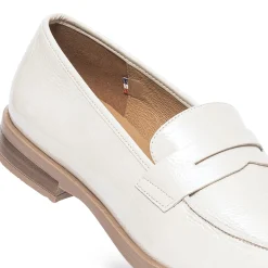 Eram Flex Mocassins/Slippers^Mocassin écru cuir verni BEIGE CLAIR