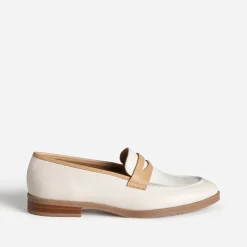 Eram Flex Mocassins/Slippers^Mocassin écru et cuir BEIGE