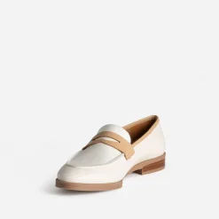 Eram Flex Mocassins/Slippers^Mocassin écru et cuir BEIGE