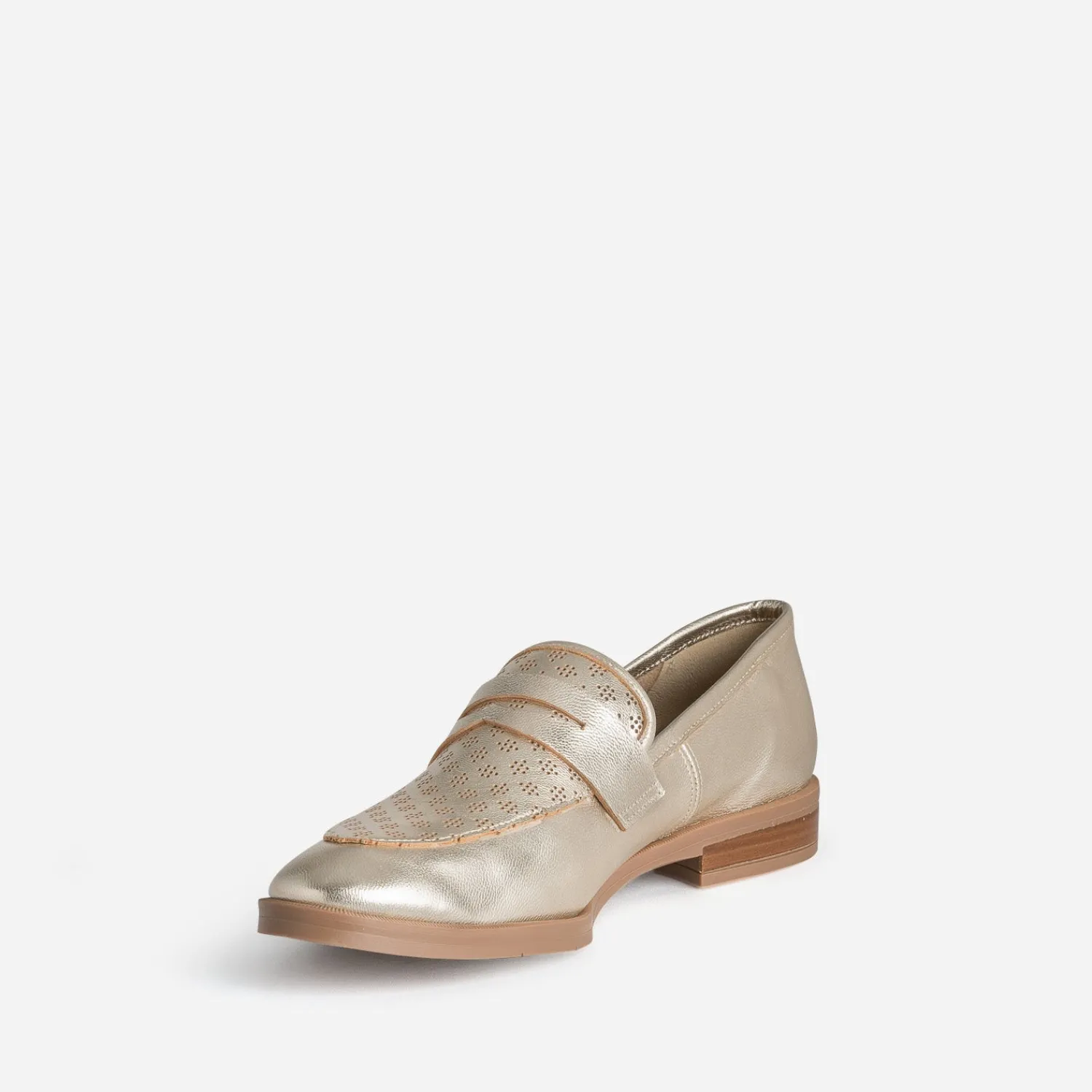Eram Flex Mocassins/Slippers^Mocassin dé cuir perfé OR