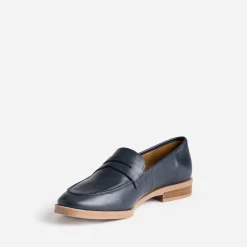 Eram Flex Mocassins/Slippers^Mocassin en cuir MARINE