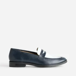 Eram Flex Mocassins/Slippers^Mocassin et blanc cuir MARINE