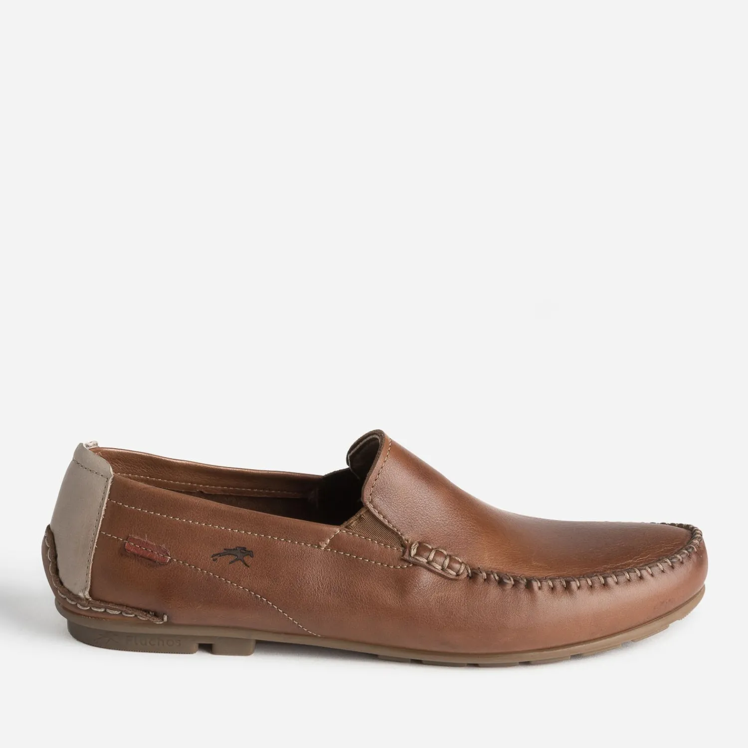 Fluchos Mocassins^Mocassin en cuir COGNAC