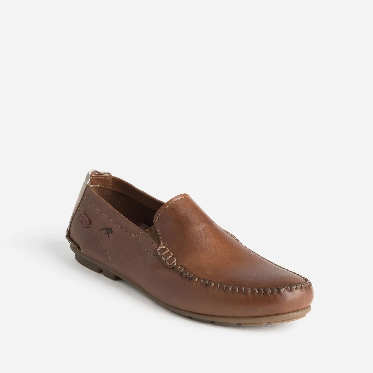 Fluchos Mocassins^Mocassin en cuir COGNAC