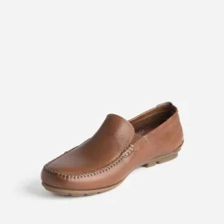 Fluchos Mocassins^Mocassin en cuir COGNAC