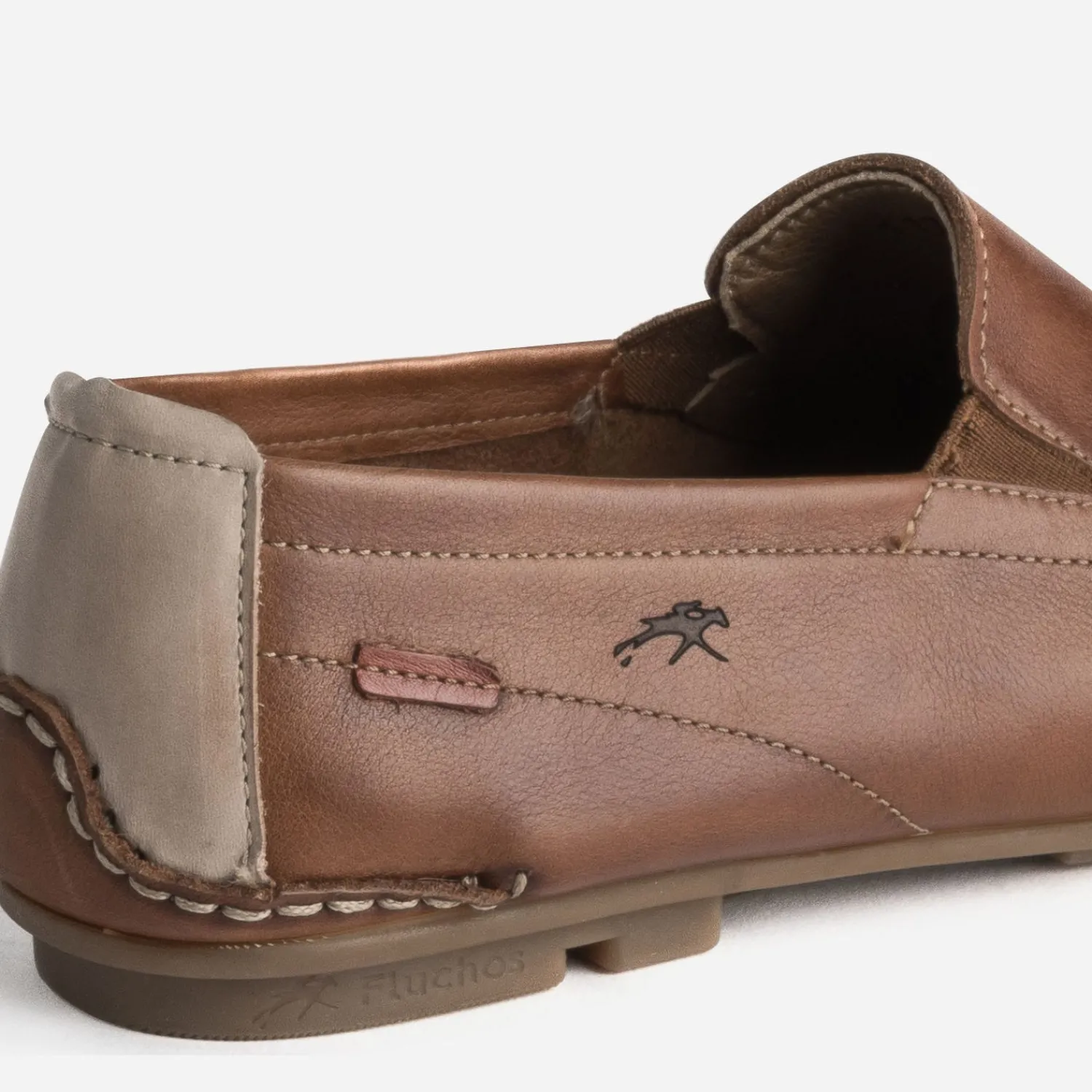 Fluchos Mocassins^Mocassin en cuir COGNAC