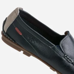 Fluchos Mocassins^Mocassin en cuir MARINE