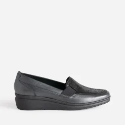 FRANCE ARNO Mocassins/Slippers^Mocassin gris en cuir MARRON