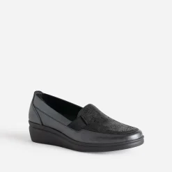 FRANCE ARNO Mocassins/Slippers^Mocassin gris en cuir MARRON