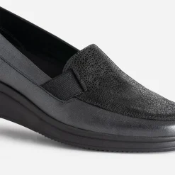 FRANCE ARNO Mocassins/Slippers^Mocassin gris en cuir MARRON