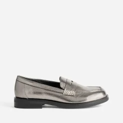 Eram Mocassins/Slippers^Mocassin gris foncé métallisé ARGENT