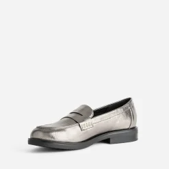 Eram Mocassins/Slippers^Mocassin gris foncé métallisé ARGENT