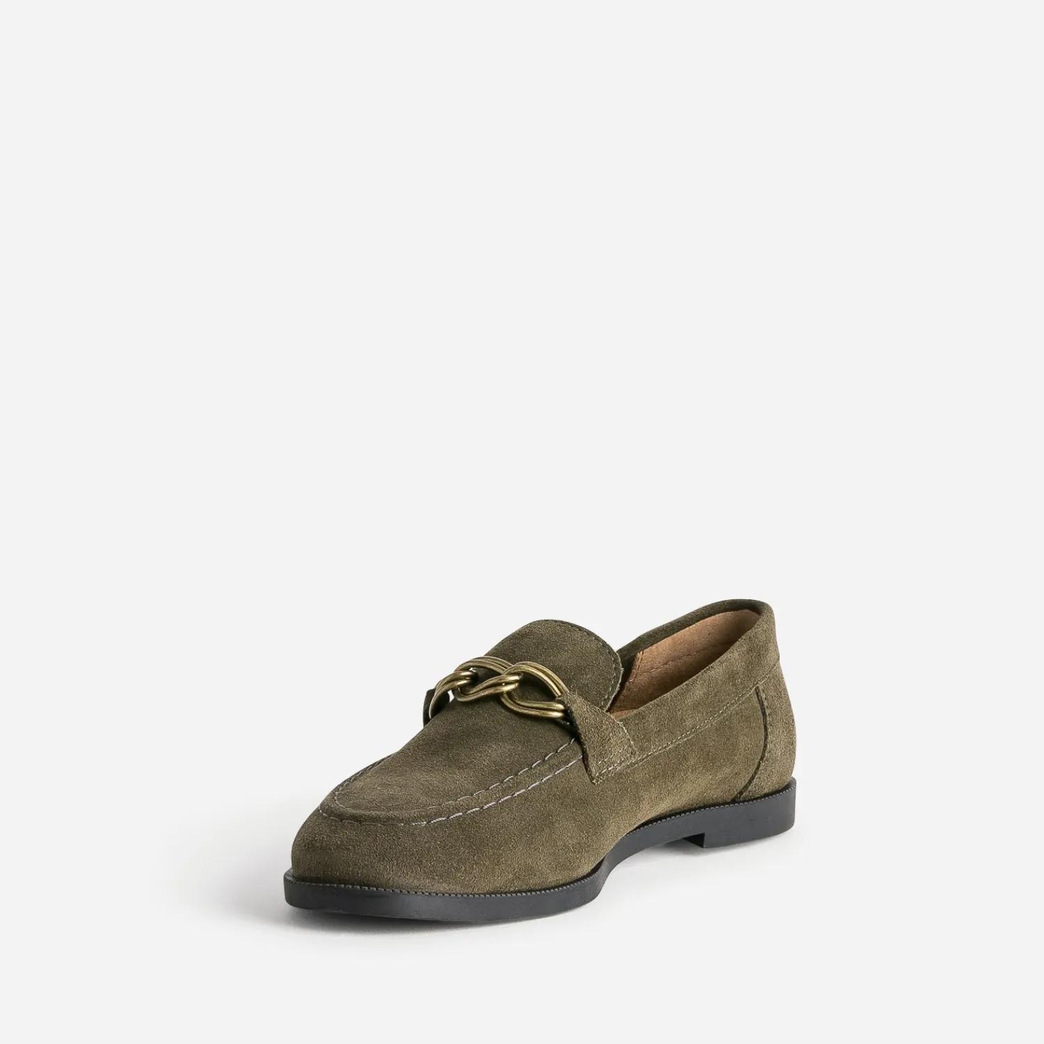 Eram Mocassins/Slippers^Mocassin cuir velours KAKI