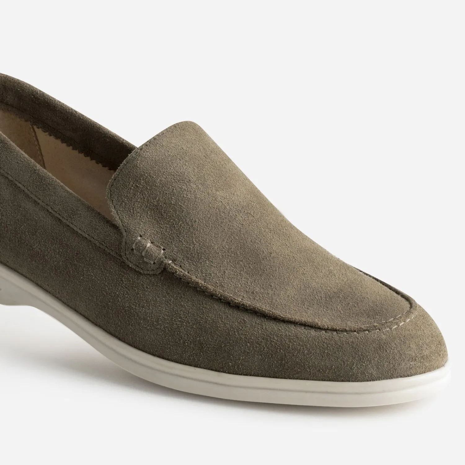 Eram Mocassins^Mocassin cuir velours KAKI