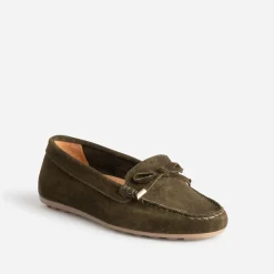 Eram Mocassins/Slippers^Mocassin en cuir velours éco-conçu KAKI